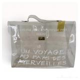 Hermes Vinyl Kelly 40 Souvenir de L'Exposition 1997 Clear Handbag