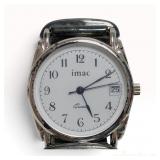 Vintage imac Quartz Watch with Decorative Cuff Bracelet and Date Function