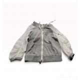 Moncler Mixed Media Perforated Mesh Zip-Up Hoodie Size XS