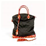 Louis Vuitton x Yayoi Kusama Infinitely Kusama Lockit MM Monogram Nylon and Vernis Handbag