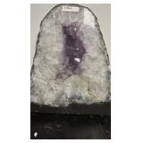 AMETHYST GEODE WITH POLISHED EDGES CATHEDRAL