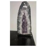 AMETHYST GEODE WITH POLISHED EDGES CATHEDRAL