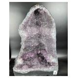 AMETHYST CATHEDRAL GEODE WITH POLISHED EDGES