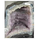 AMETHYST CATHEDRAL GEODE WITH POLISHED EDGES