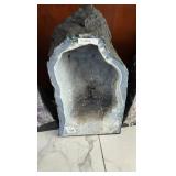 A LARGE AMETHYST GEODE POLISHED EDGES