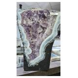 AMETHYST GEODE. INCREDIBLE COLOR, POLISHED EDGES