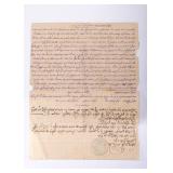 A HANDWRITTEN COPY OF AN AGREEMENT BETWEEN HARASH RIVLIN AND R' AVROHOM CHAIM