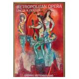 MARC CHAGALL. 1966 LITHOGRAPH POSTER. CARMEN METROPOLITAN OPERA