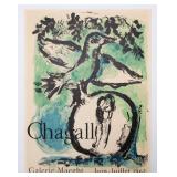 Marc Chagall (1887–1985) L'Oiseau vert (The Green Bird), 1962 Original Color Lithograph Exhibition