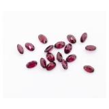 A RUBY, OVAL SHAPE