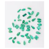 AN EMERALD MARQUIS STONE LOT