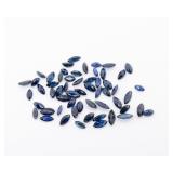 A LARGE MARQUIS SAPPHIRE LOT