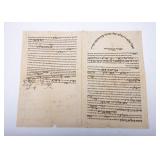A COLLECTION OF 14 PRE-ISRAEL BRITISH MANDATE ERA RABBINICAL LETTERS, DOCUMENTS AND MANUSCRIPTS. Con