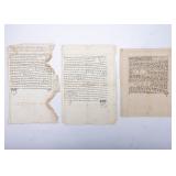 A GROUP OF THREE PERSIAN TENAIM. Early 20th century. On paper. Estimate $100 - 200