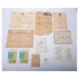 A LARGE GROUP OF EUROPEAN-PALESTINE DOCUMENTS AND PRE-ISRAEL EPHEMERA.