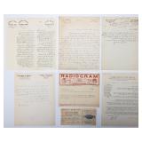 A COLLECTION OF HAND WRITTEN AND TYPED LETTERS FROM EARLY 20TH CENTURY AMERICAN AND WARSAW BASED RAB