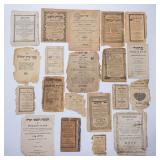 A COLLECTION OF RARE TITLE PAGES FROM ANTIQUE SEFORIM FROM PRE-WAR EUROPE. 17th, 18th,19th and early