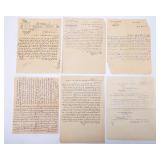 A COLLECTION OF 25 HEBREW LETTERS, MANUSCRIPTS AND DOCUMENTS. Ottoman Empire, Early 20th century