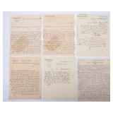 A COLLECTION OF  35 HEBREW LETTERS, MANUSCRIPTS AND DOCUMENTS. Ottoman Empire, Early 20th century