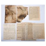 A COLLECTION OF 27 MANUSCRIPTS, RECIEPTS AND DOCUMENTS. Ottoman Empire, c. 1920