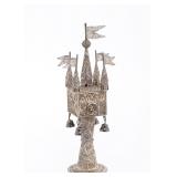 A SILVER FILIGREE SPICE CONTAINER. Israel, mid 20th century.