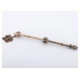 A SILVER TORAH POINTER. Continental, early 20th century.