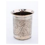A SILVER KIDDUSH CUP. Poland, c. 1830