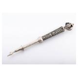 ANTIQUE STERLING SILVER TORAH POINTER. United States, c. 1920.