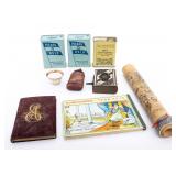 A GROUP OF JUDAICA OBJECTS AND BOOKS