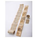 THREE KABBALISTIC AMULETS. Ottoman Empire, 19th century