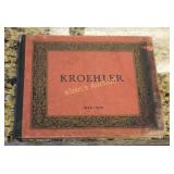 1925 Kroehler rare furniture book hardcover