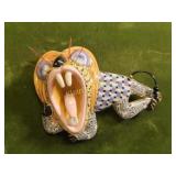 cynthia chuang porcelain brooch roaring lion