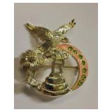 daughters of rebekah odd fillous brooch signed