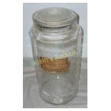 antique apothecary glass jar Coco butter