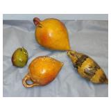4 antique clay gullak or smash banks