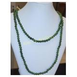 14K &  jade necklace 44' beauty!