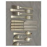 rare 1939 worlds fair 4 pc set of silverware Mint