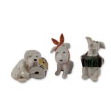 3pc Beswick England Ceramic Dog Musician Figurines