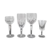 Group of Four Marquis by Waterford and Gorham Crystal Stemware