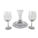 3pc Riedel Crystal Decanter and Jancis Robinson Wine Glass Pair