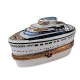Limoges Porcelain Seabourn Spirit Ship Trinket Box