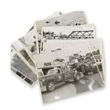 Lot of 30 Vintage 1950s'1960s Commercial Semi-Truck Wreck & Rescue Photographs