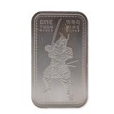 Samurai Warrior 1 oz .999 Fine Silver Bullion Bar