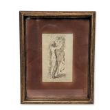 After Girolamo Francesco Maria Mazzola (Italian, 1503-1540), Print on Paper, Saturn and a Nymph