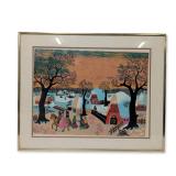 Janet Dubois (Ukrainian 20th-21st century) Artist Proof Lithograph on Paper, Signed