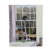 Jacquelyne A. Lotz (American, b. 1935) Original Watercolor on Paper, Notchland Inn NH, Signed
