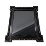 Romanian Black Painted Wood Wall Mirror