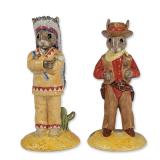 2pc Royal Doulton Wild West Bunnykins
