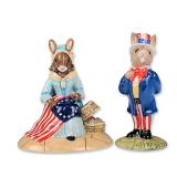 2pc Royal Doulton Bunnykins American Patriotic Figurines