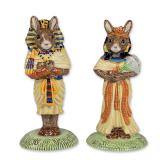Royal Doulton Bunnykins Egyptian Ceramic Figurines